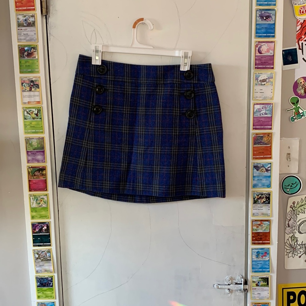 Vintage Plaid Designed Skirt (M) Brand Gap